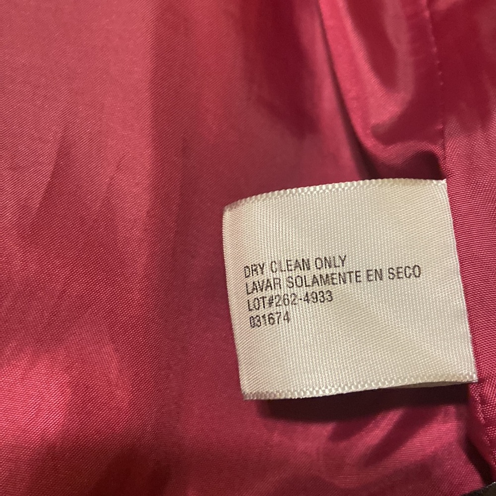 Worthington Fuchsia Peacoat Black Buttons and Tye Waist Size M GORGEOUS! EUC!!! - Picture 14 of 16